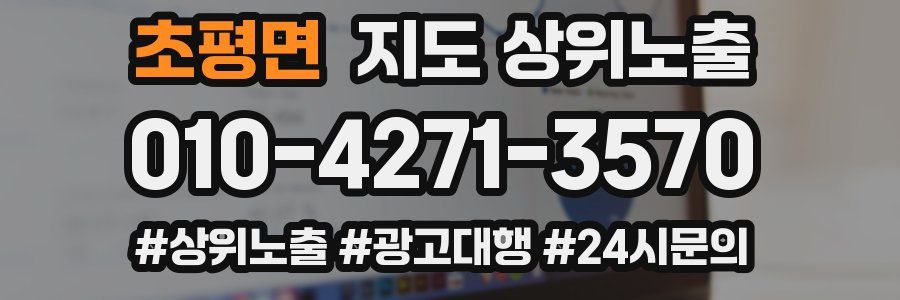 초평면 지도 상위 노출