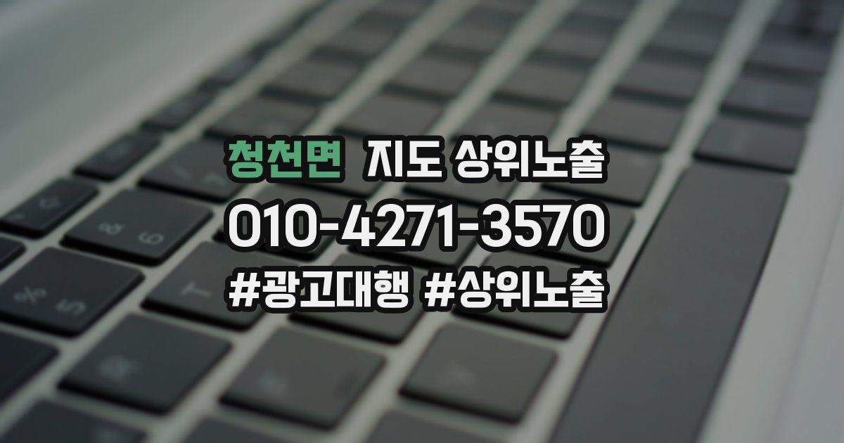 청천면 지도 상위 노출
