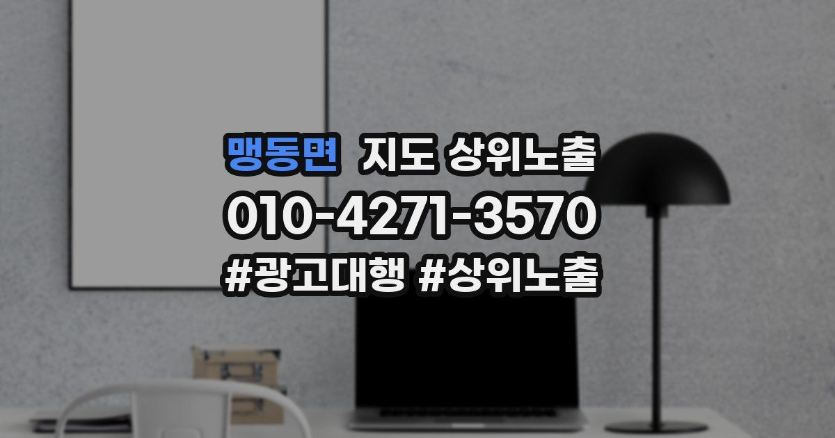 맹동면 지도 상위 노출