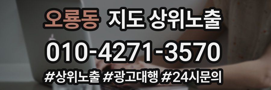 오룡동 지도 상위 노출