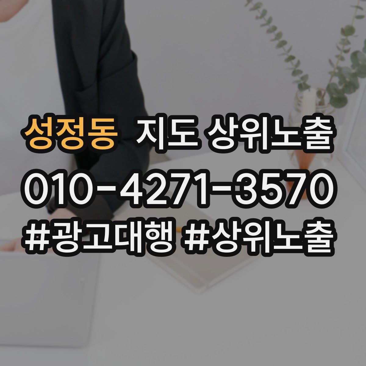 성정동 지도 상위 노출