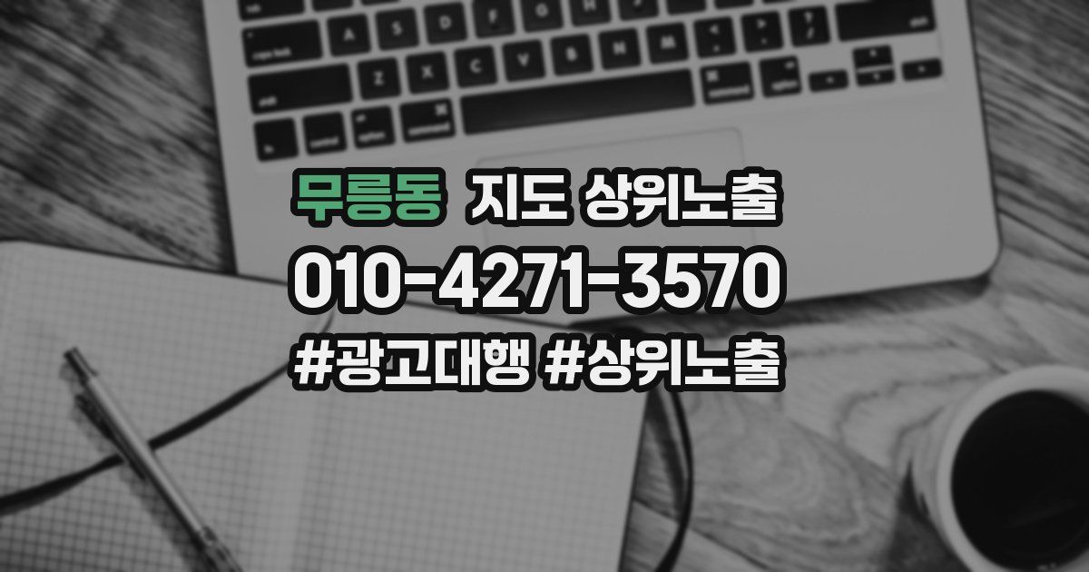 무릉동 지도 상위 노출