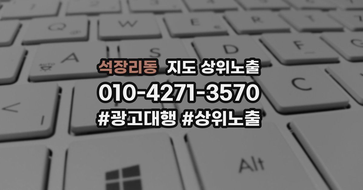 석장리동 지도 상위 노출