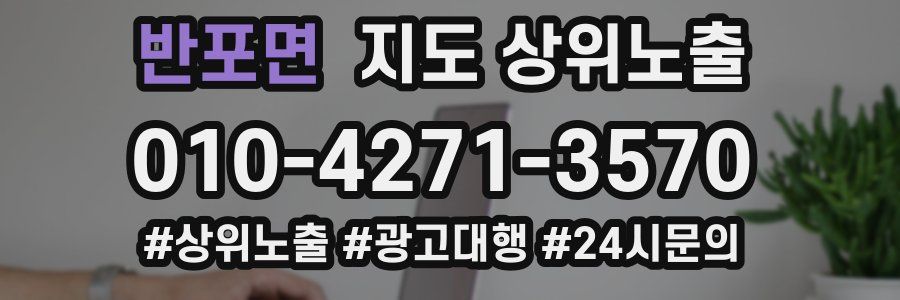 반포면 지도 상위 노출