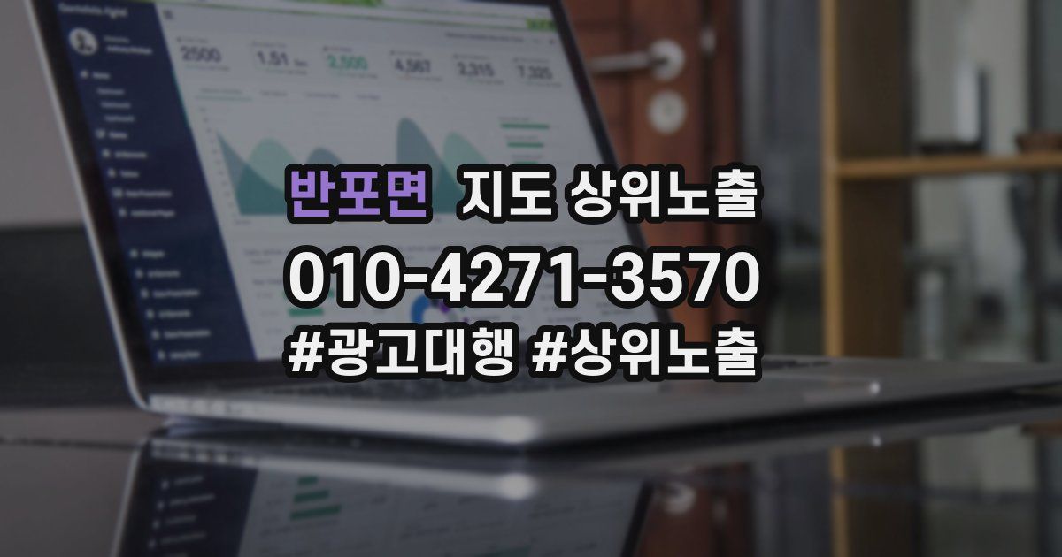 반포면 지도 상위 노출