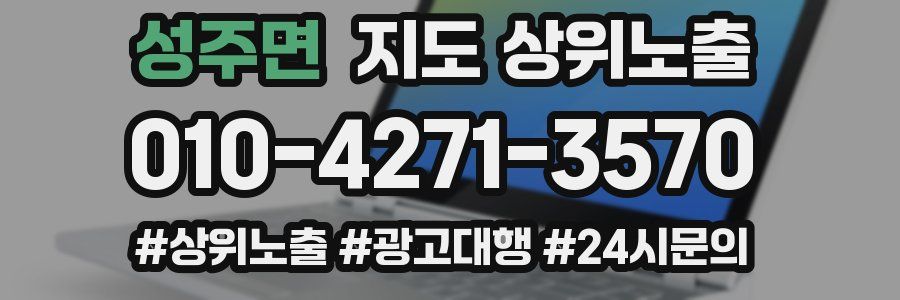 성주면 지도 상위 노출