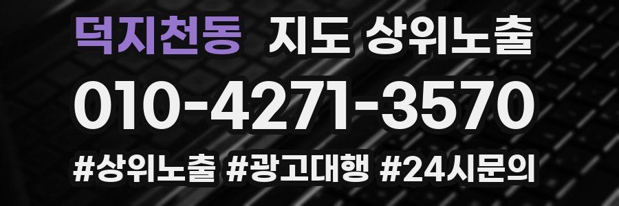 덕지천동 지도 상위 노출