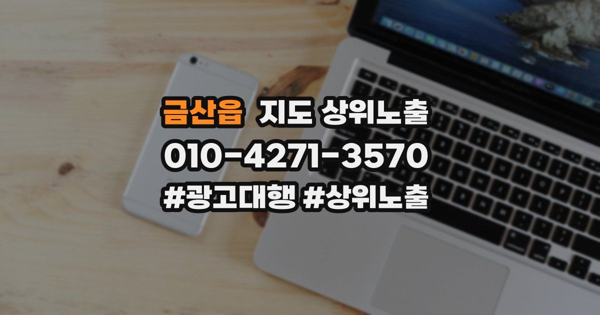 금산읍 지도 상위 노출