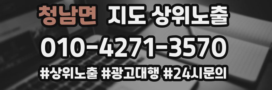 청남면 지도 상위 노출