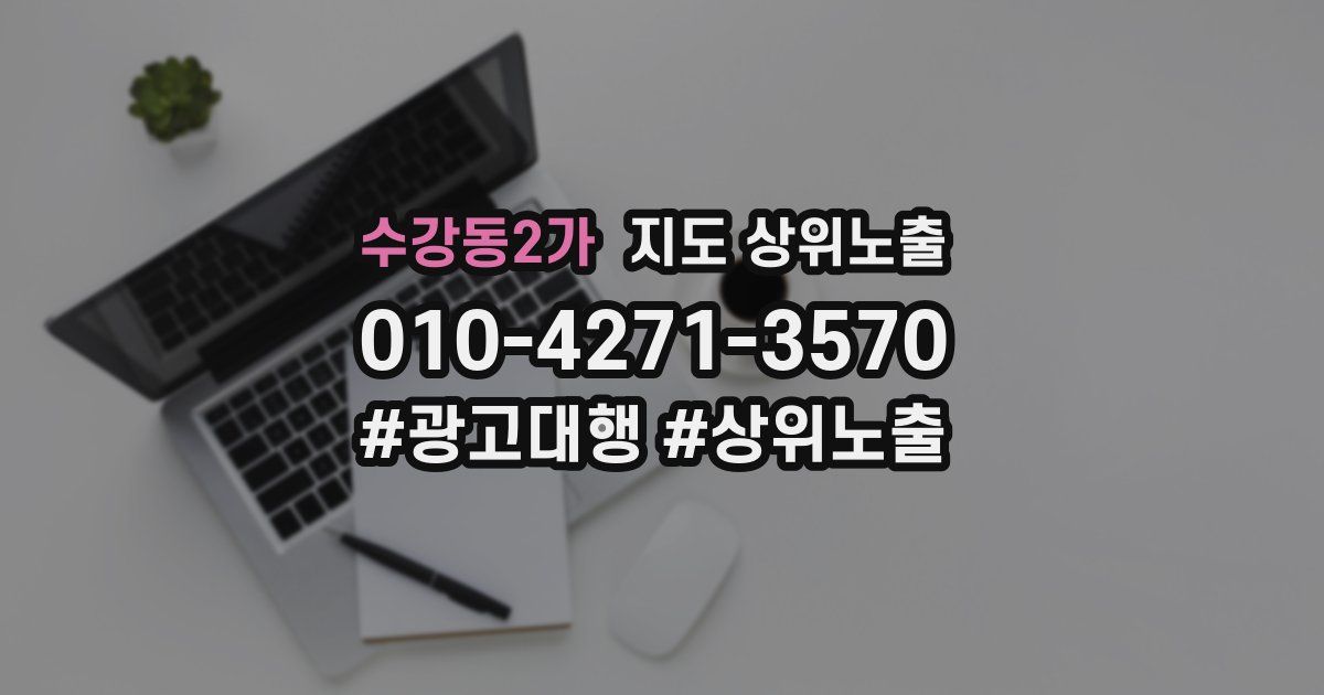 수강동2가 지도 상위 노출