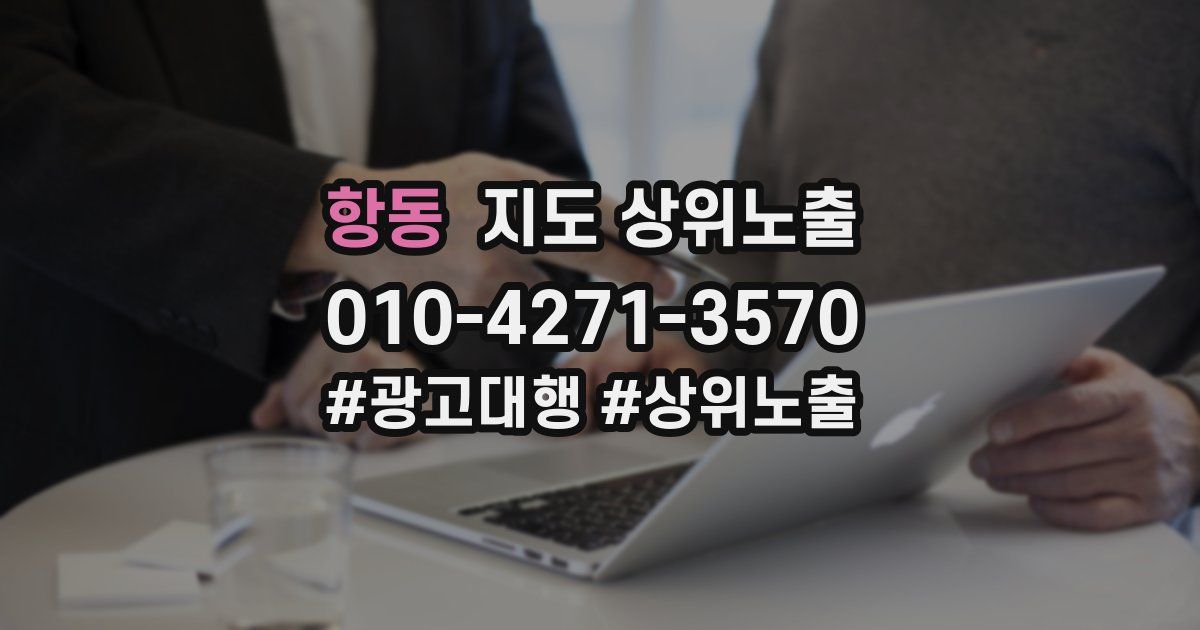 항동 지도 상위 노출