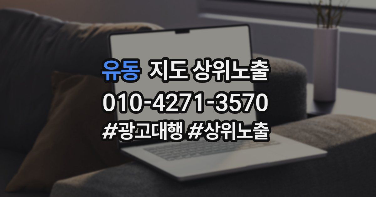유동 지도 상위 노출