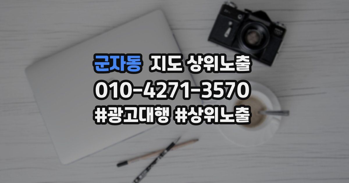 군자동 지도 상위 노출