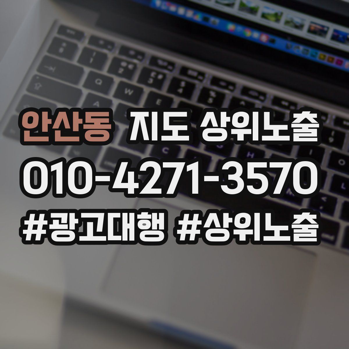 안산동 지도 상위 노출