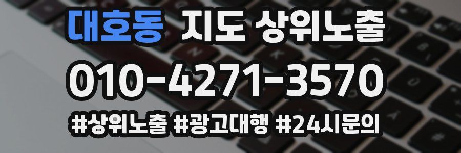 대호동 지도 상위 노출