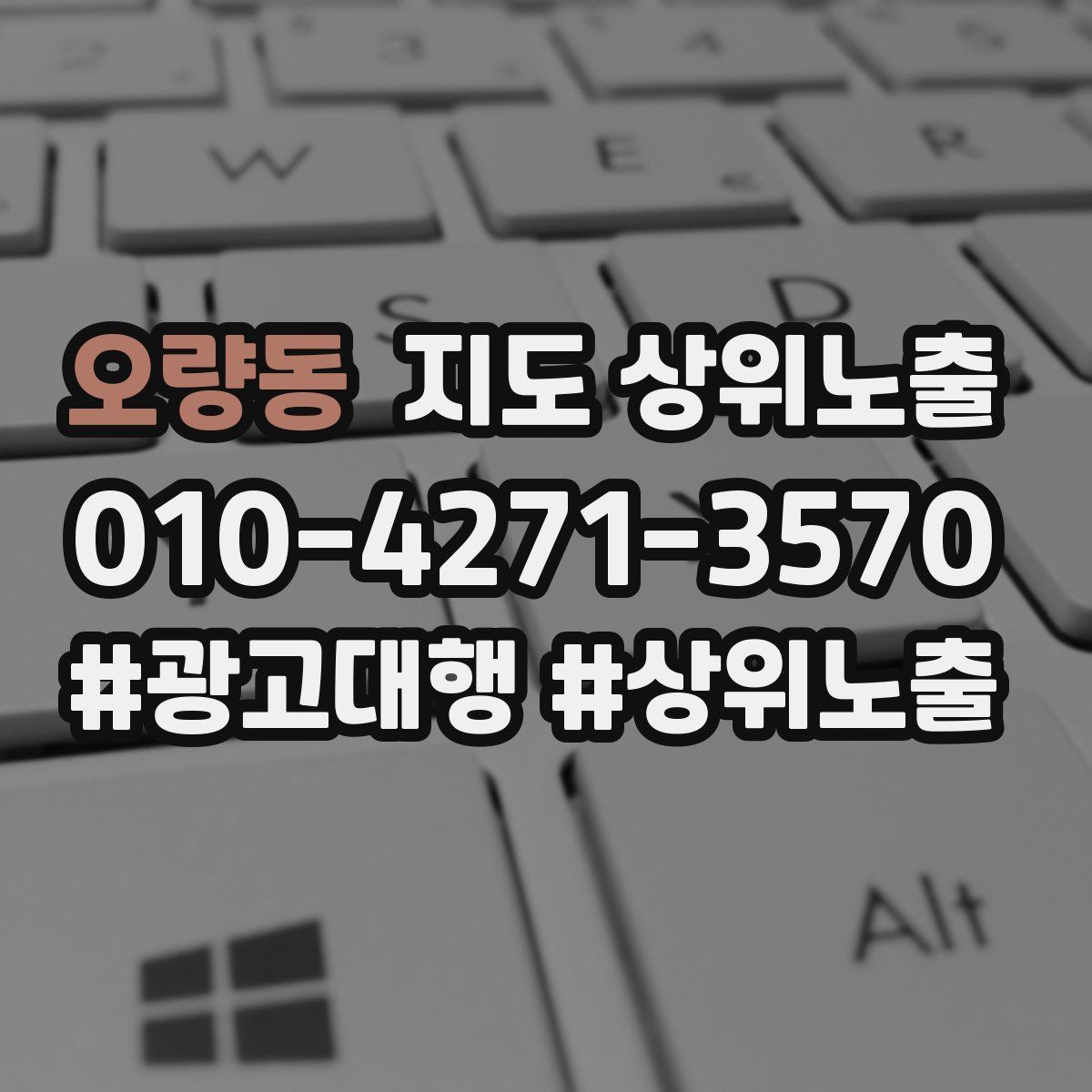 오량동 지도 상위 노출