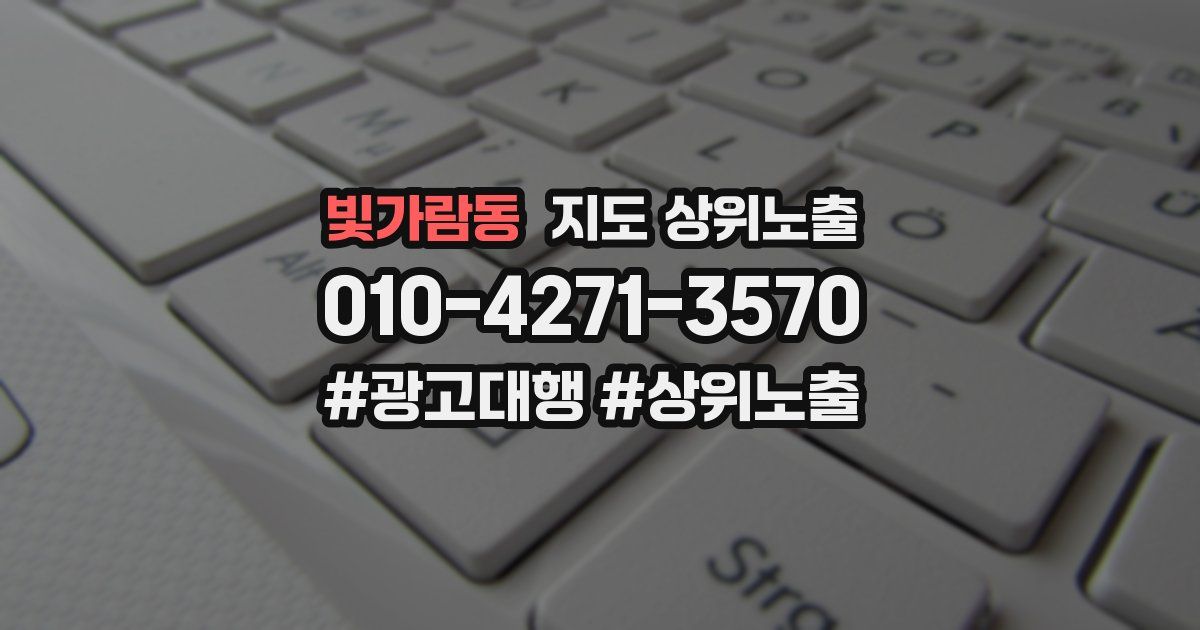 빛가람동 지도 상위 노출