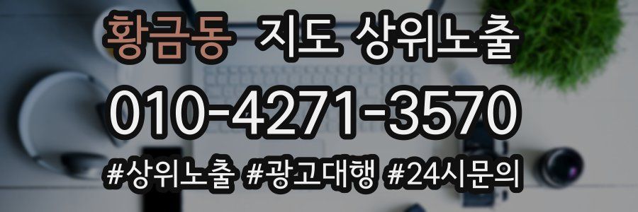 황금동 지도 상위 노출