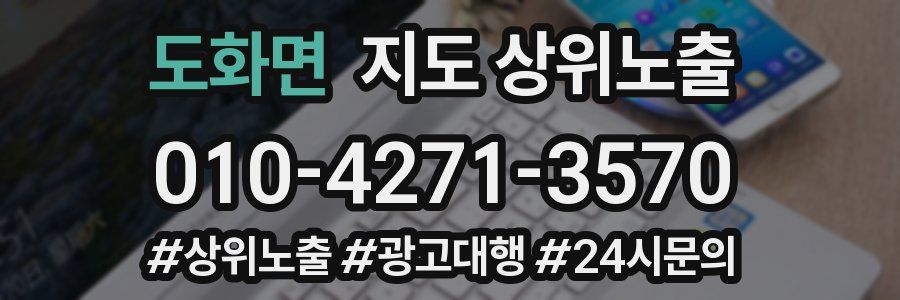도화면 지도 상위 노출