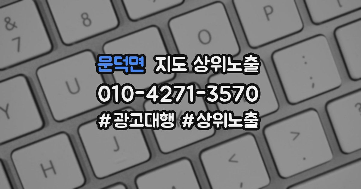문덕면 지도 상위 노출