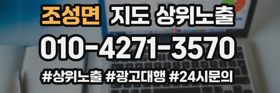 조성면 지도 상위 노출