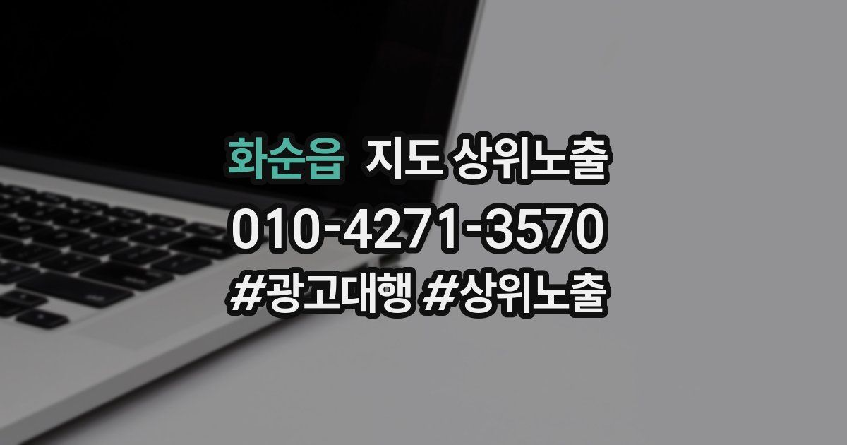 화순읍 지도 상위 노출