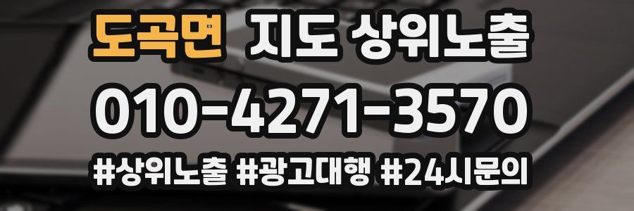 도곡면 지도 상위 노출