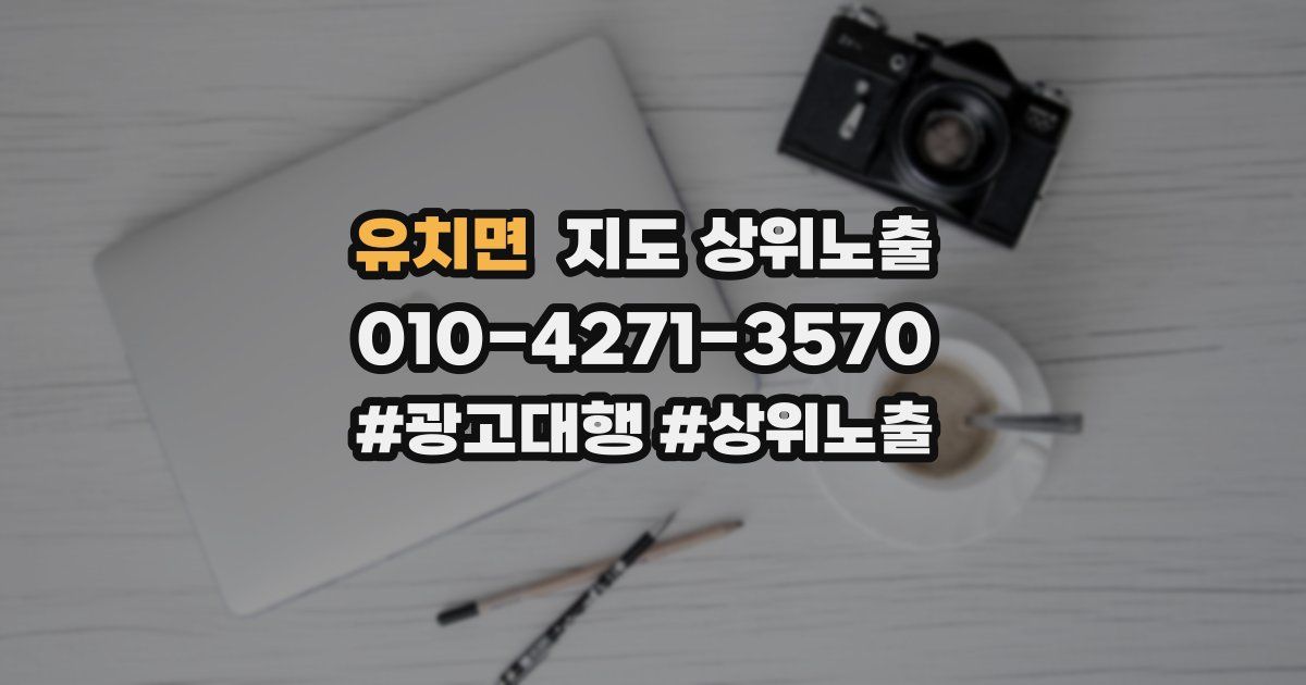 유치면 지도 상위 노출