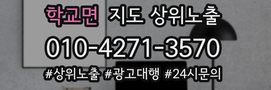 학교면 지도 상위 노출
