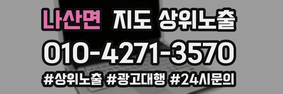 나산면 지도 상위 노출