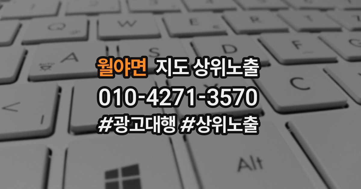 월야면 지도 상위 노출