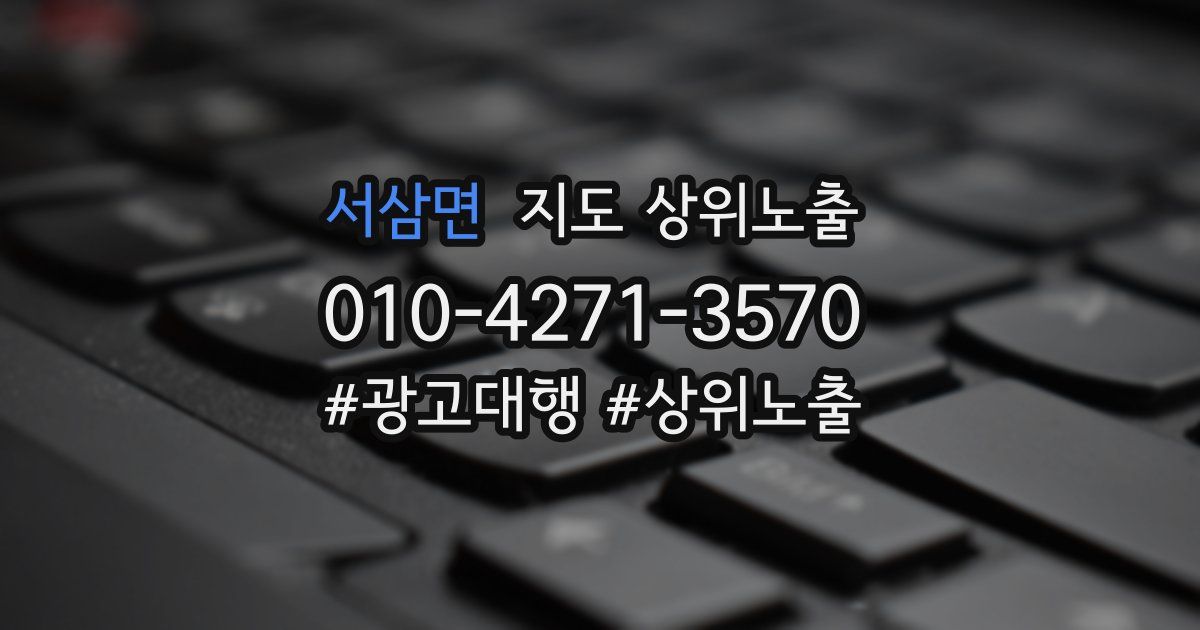 서삼면 지도 상위 노출