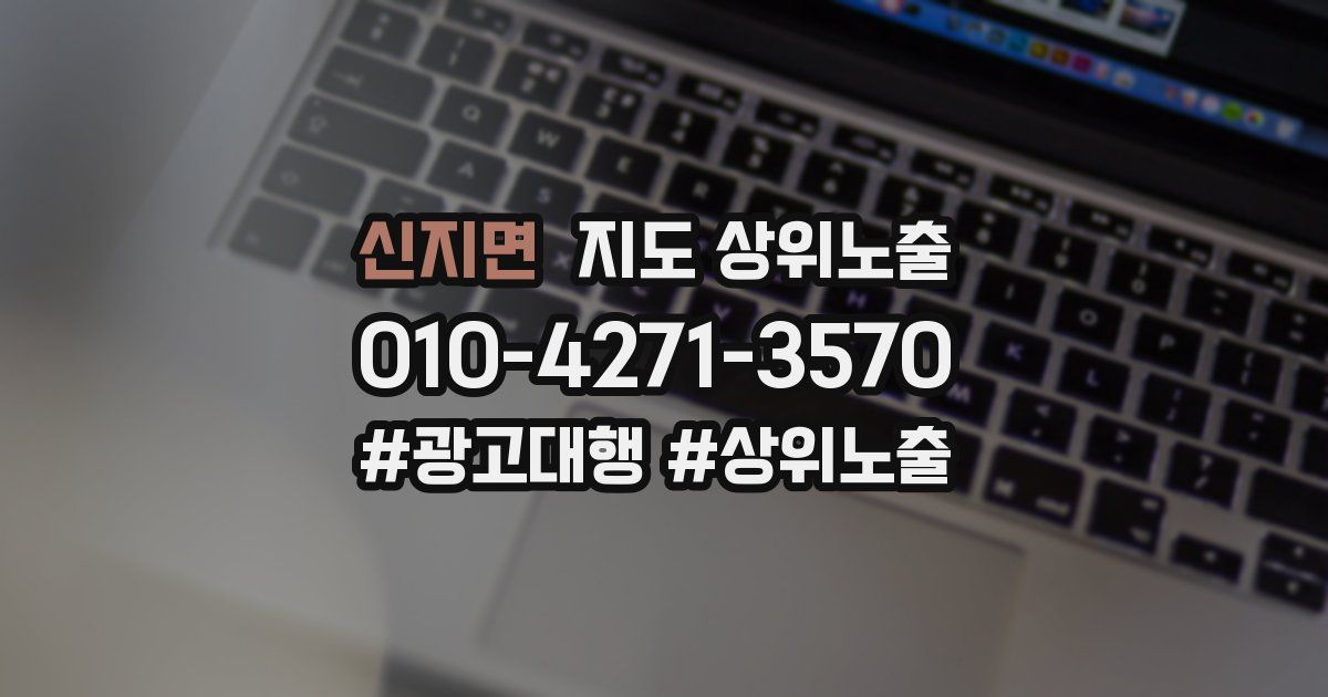 신지면 지도 상위 노출