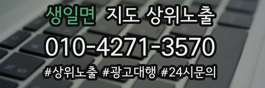 생일면 지도 상위 노출