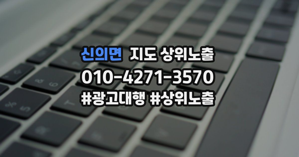 신의면 지도 상위 노출