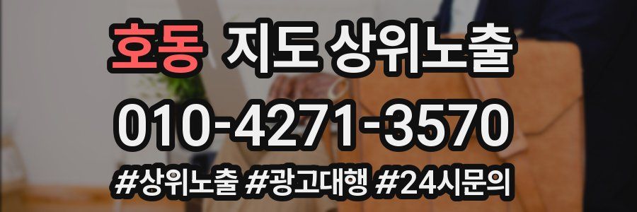 호동 지도 상위 노출