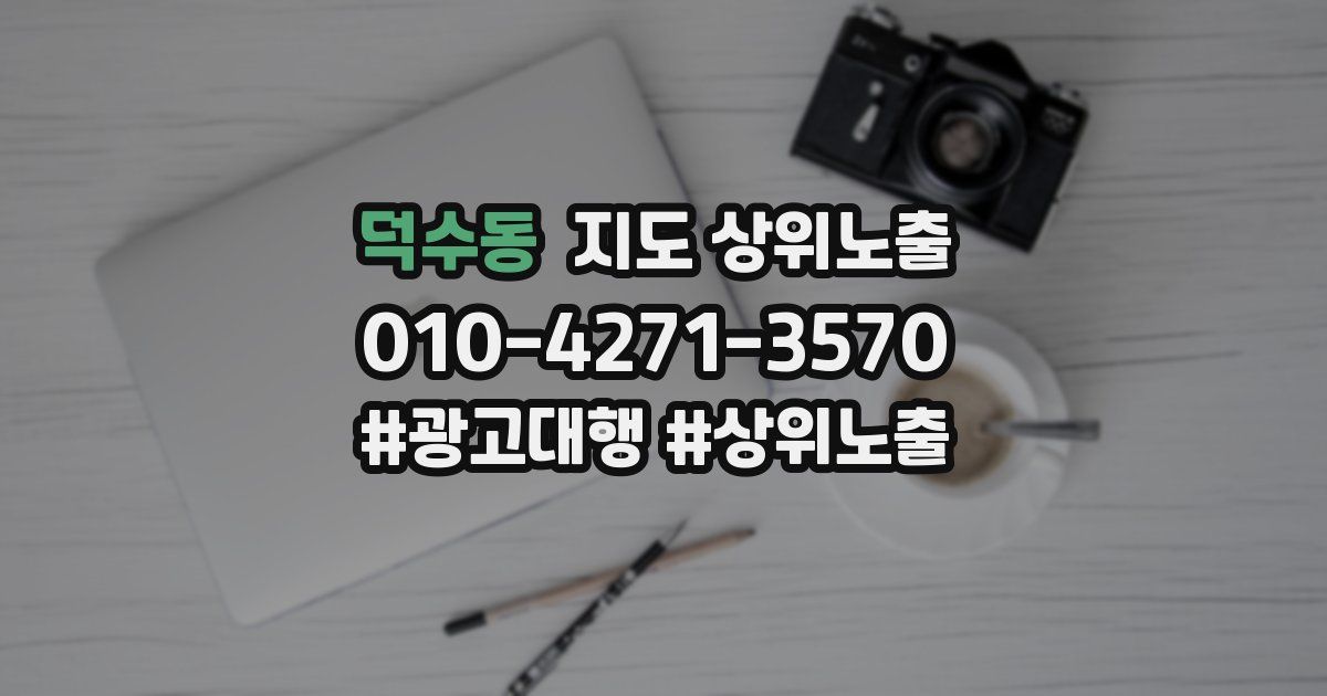 덕수동 지도 상위 노출