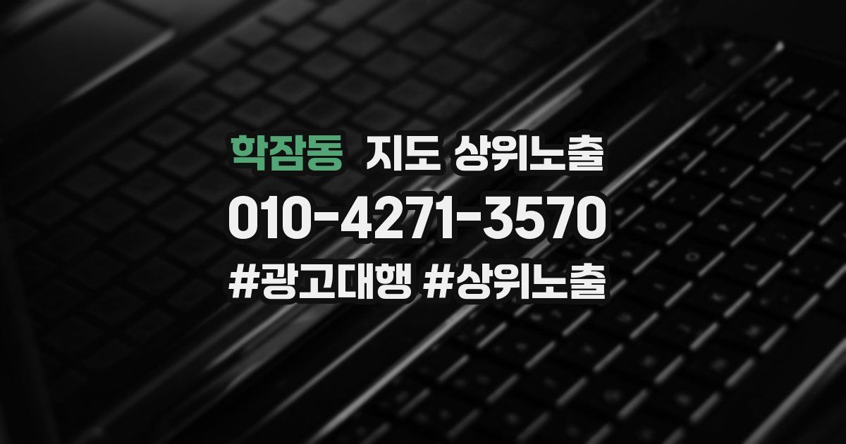 학잠동 지도 상위 노출