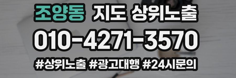조양동 지도 상위 노출