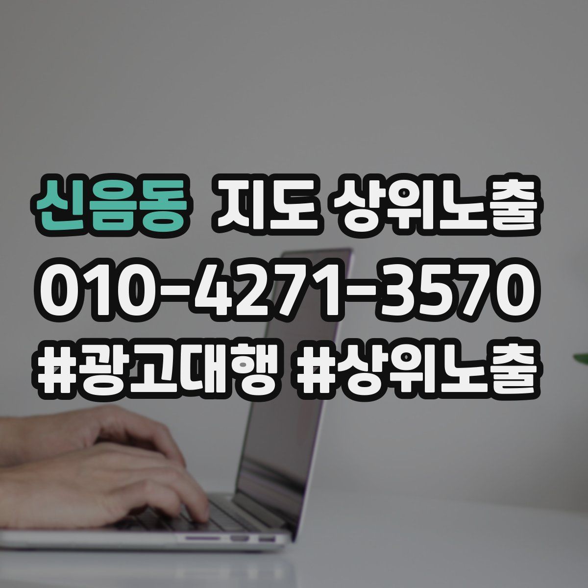 신음동 지도 상위 노출