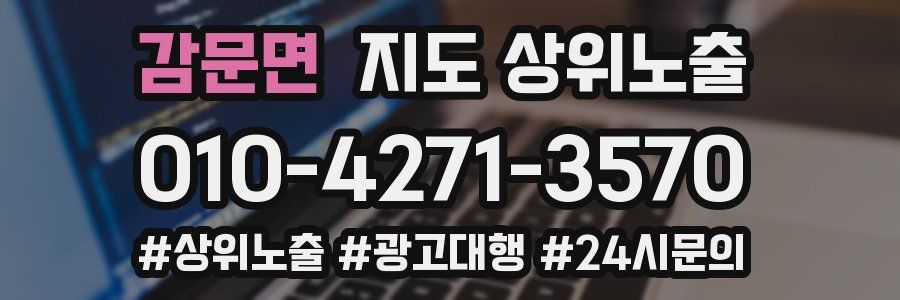 감문면 지도 상위 노출