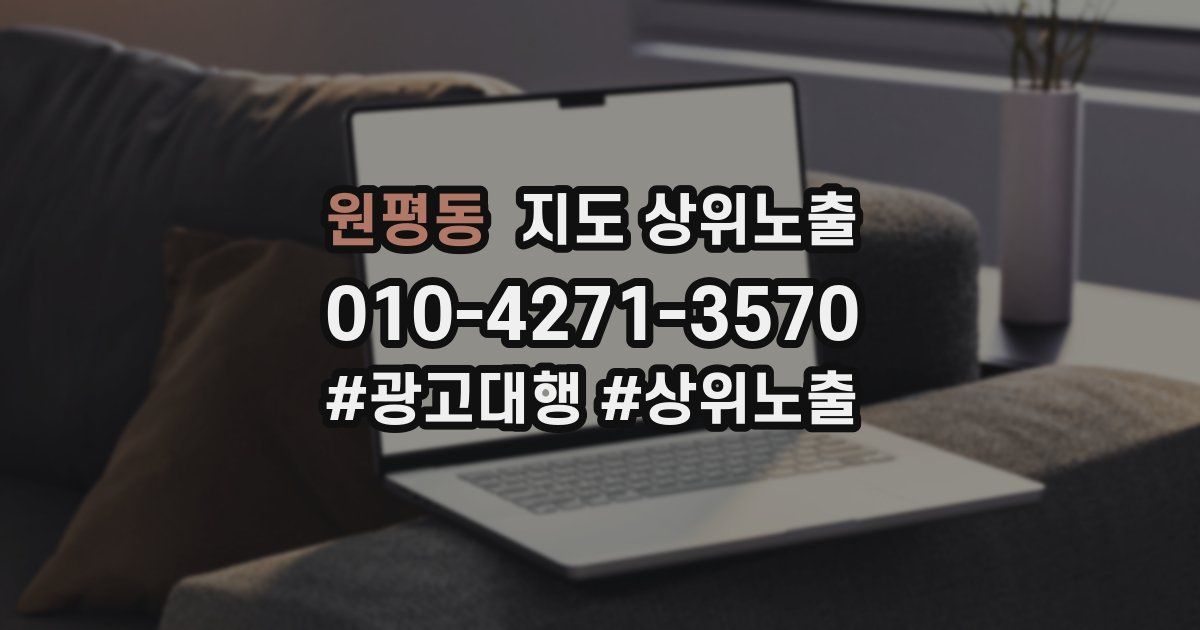 원평동 지도 상위 노출