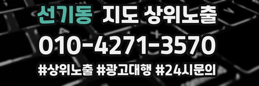 선기동 지도 상위 노출