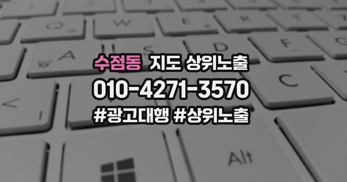 수점동 지도 상위 노출
