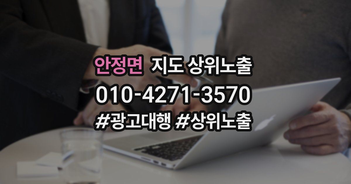 안정면 지도 상위 노출