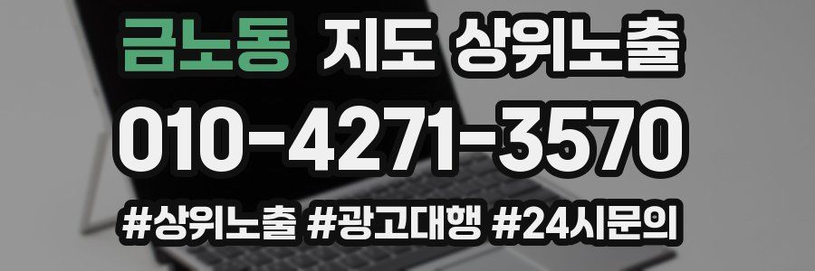 금노동 지도 상위 노출
