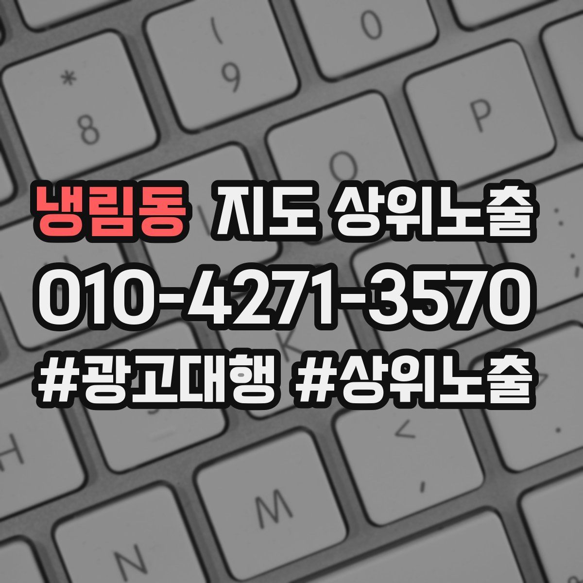 냉림동 지도 상위 노출
