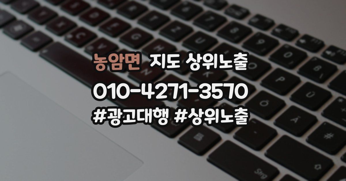 농암면 지도 상위 노출