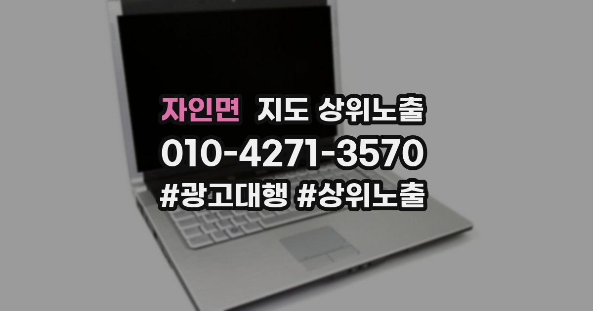 자인면 지도 상위 노출
