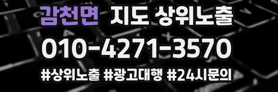 감천면 지도 상위 노출